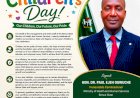 May 27: Ogwuche felicitates with Benue, Nigeria Children.